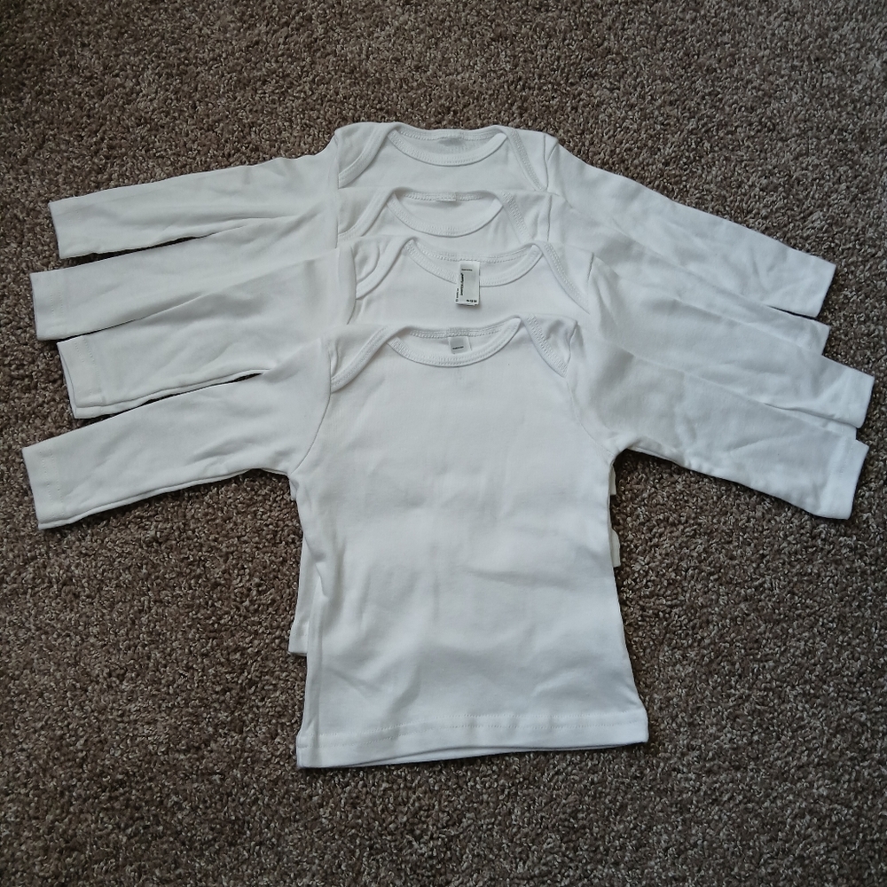 American Apparel Baby Long Sleeve Bundle | Neutral Essentials | 6-12M